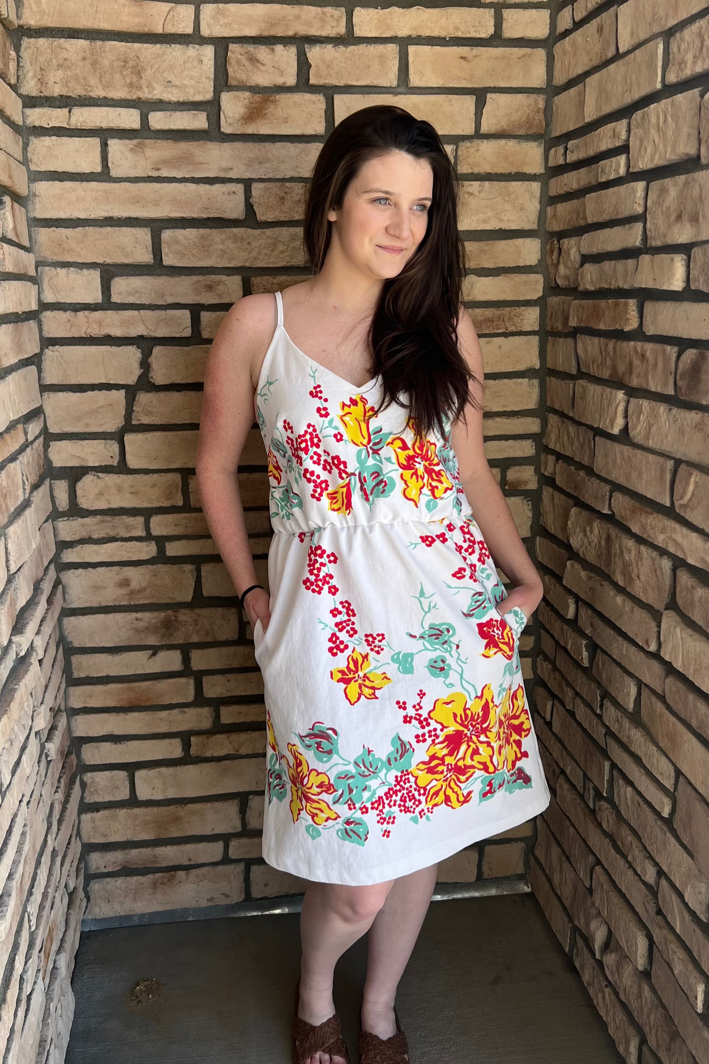 Women's Vintage Tablecloth Dress