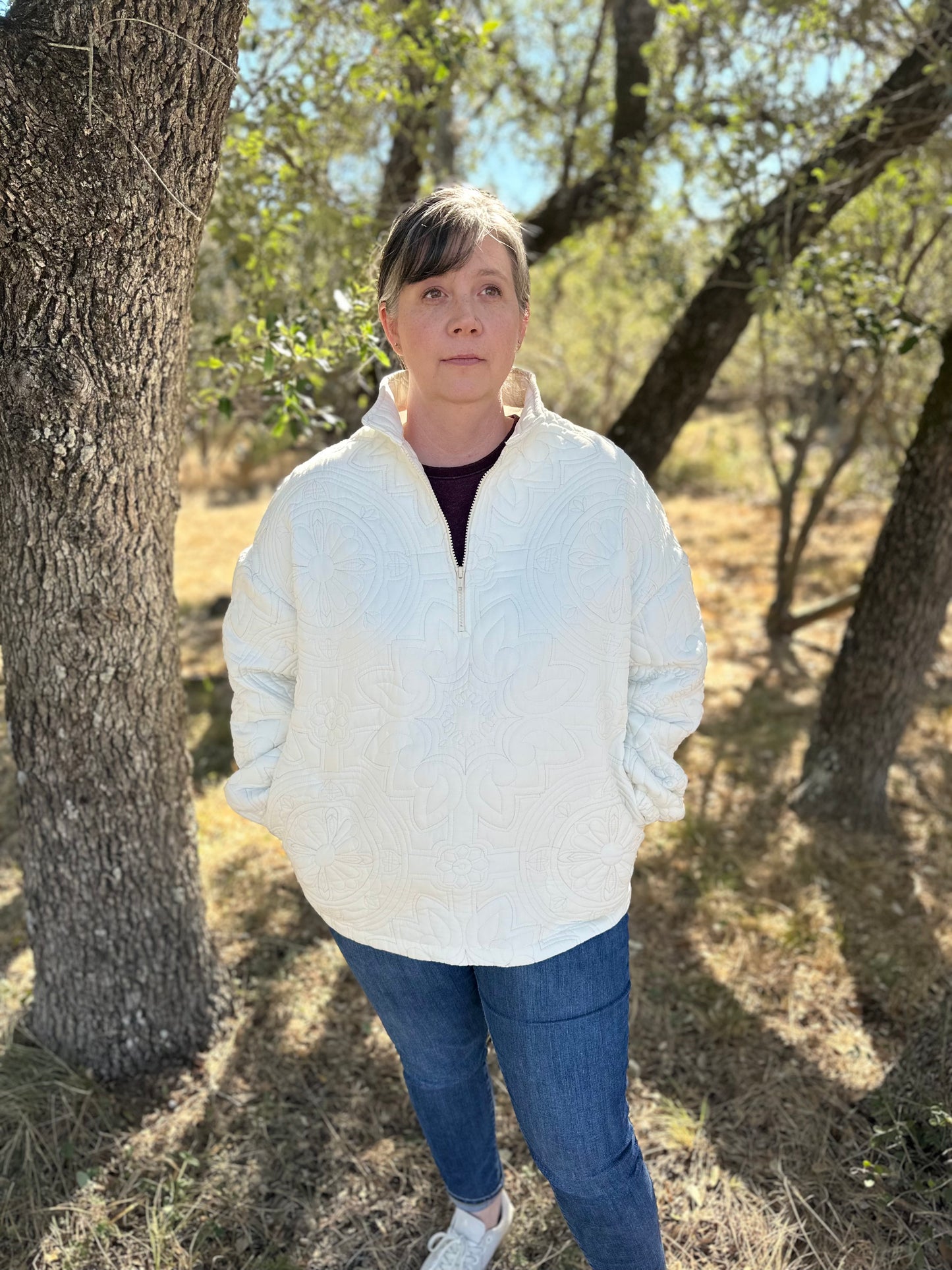 Women's Quarter Zip Quilted Jacket